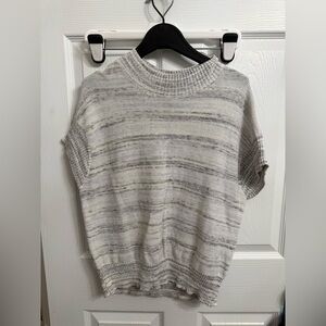 Haven Well Within Knit Sweater Gray Blue Organic Cotton Small Dolman coastal